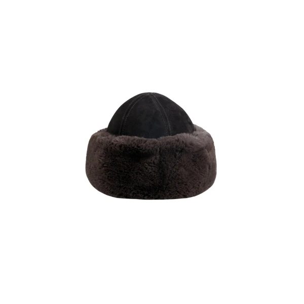 Nour Hammour Hats Color | Toki Toscana Shearling Hat luxury leather Hats from Luxury Shoes 