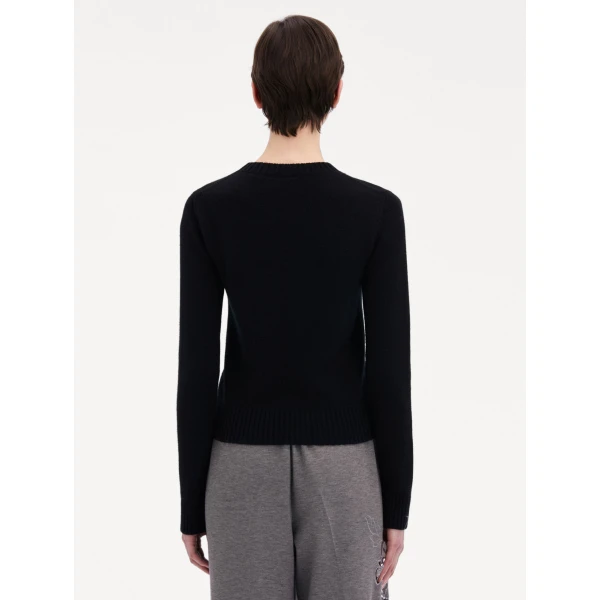 Oscar de la Renta O Flower Cashmere Pullover - Oscar de la Renta Knitwear - American Couture - Shop at Luxury Shoes 
