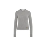 Oscar de la Renta O Flower Cashmere Pullover with Scarf - Oscar de la Renta Knitwear - American Couture - Shop at Luxury Shoes 