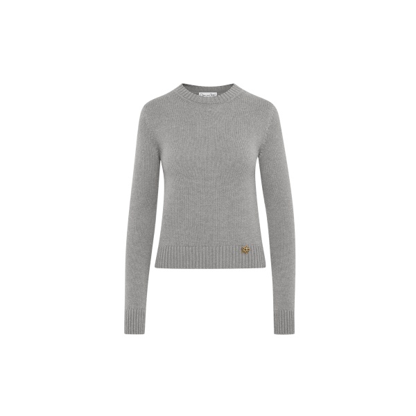 Oscar de la Renta O Flower Cashmere Pullover with Scarf - Oscar de la Renta Knitwear - American Couture - Shop at Luxury Shoes 