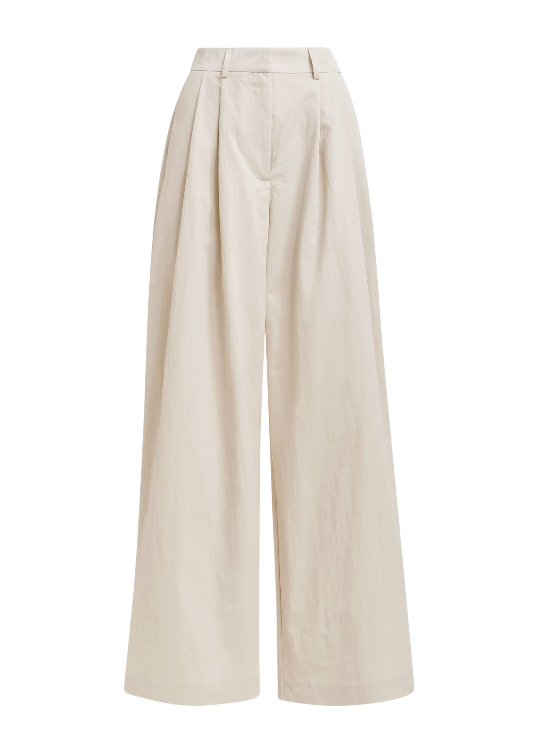 Essentiel Antwerp Off-white pleated wide-leg pants - Essentiel Antwerp Pants - Colorful Belgian Design - Shop at Luxury Shoes 