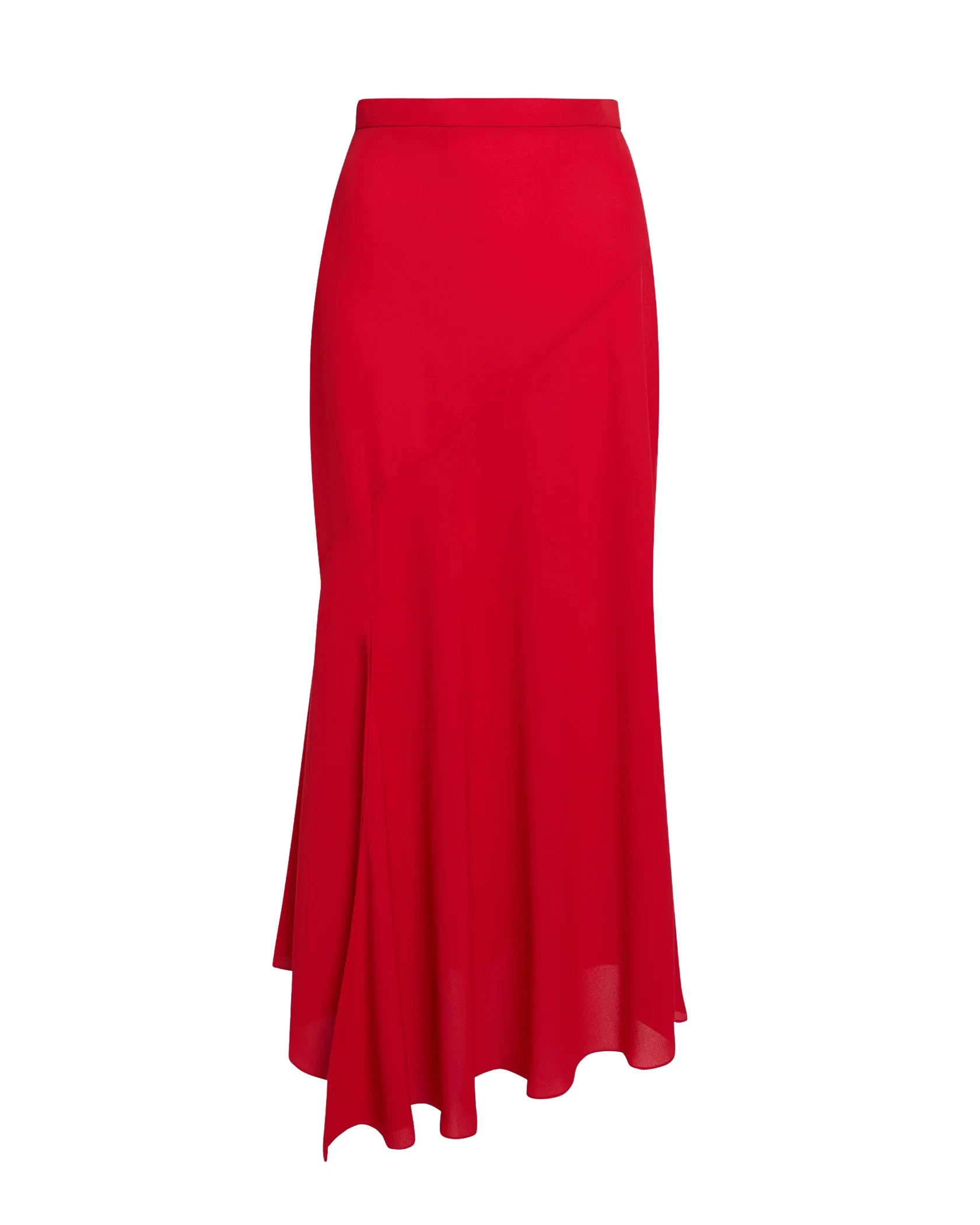 Olimpia-Skirt-in-Azalea-Red56597_nobg Safiyaa Olimpia Skirt in Azalea Red - Safiyaa Skirts - Heavy Crepe Cape Gown - Shop at Luxury Shoes