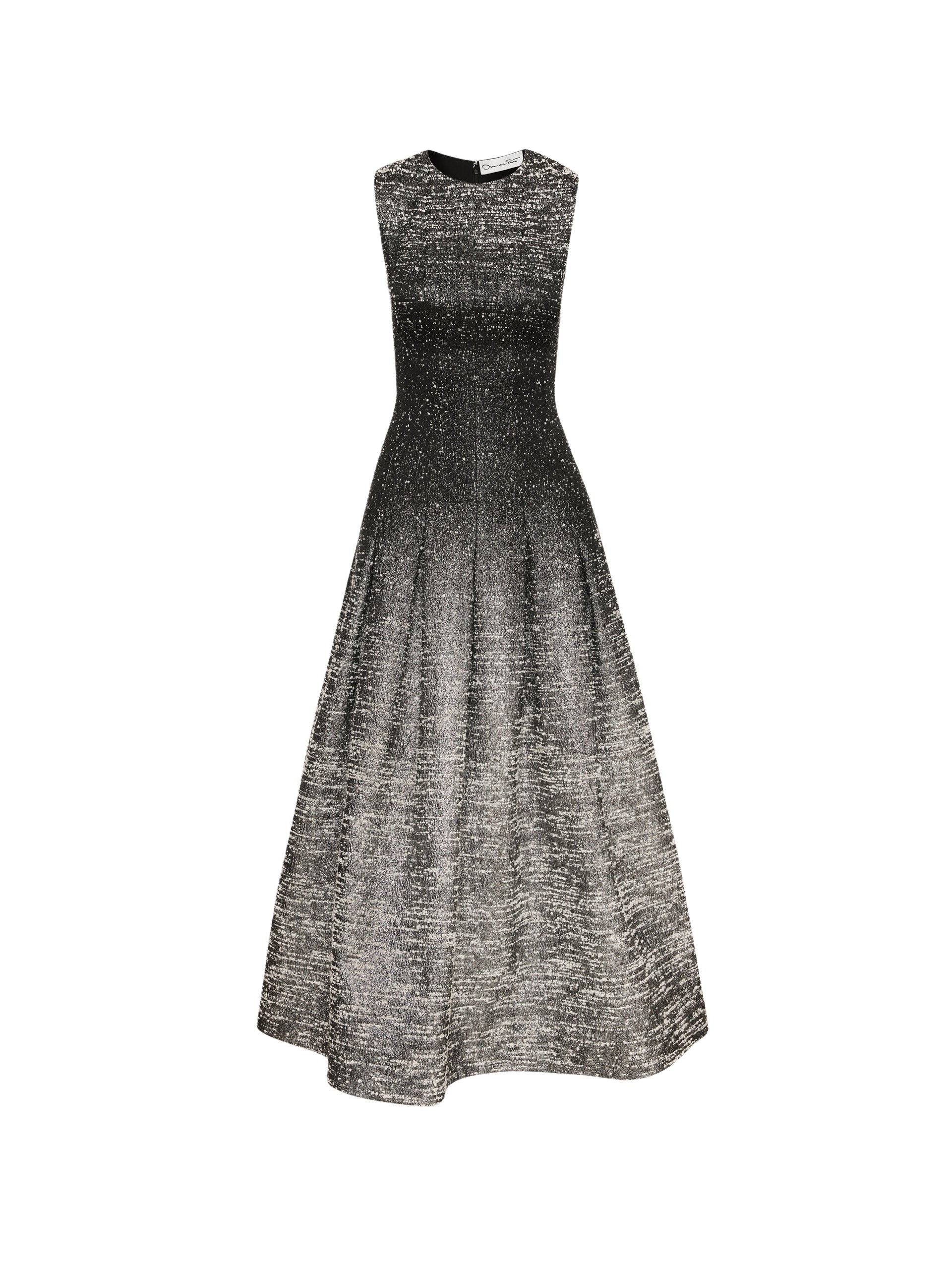 Oscar de la Renta Ombré Lurex Bouclé Jacquard Dress - Oscar de la Renta Dresses - American Couture - Shop at Luxury Shoes 