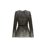 Oscar de la Renta Ombré Lurex Bouclé Jacquard Jacket - Oscar de la Renta Jackets - American Couture - Shop at Luxury Shoes 