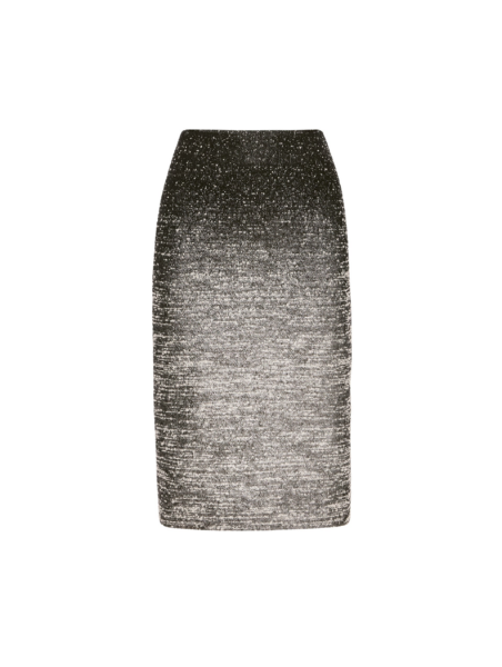 Oscar de la Renta Ombré Lurex Bouclé Jacquard Skirt - Oscar de la Renta Skirts - American Couture - Shop at Luxury Shoes 