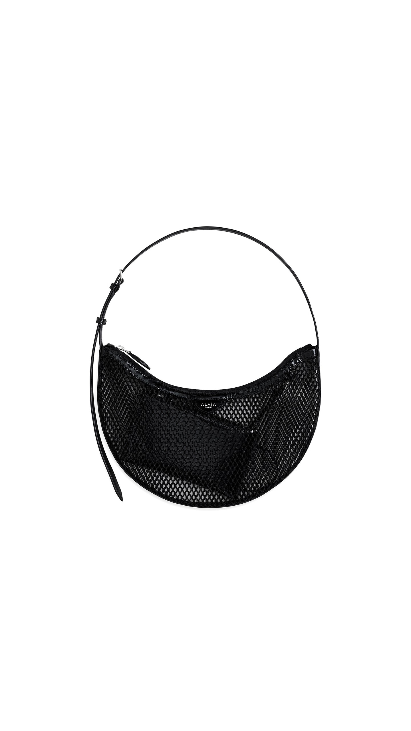 Alaïa One Piece Demi Lune Bag In Fishnet - Alaia Bags - Laser Cut Luxury - Shop at Luxury Shoes 