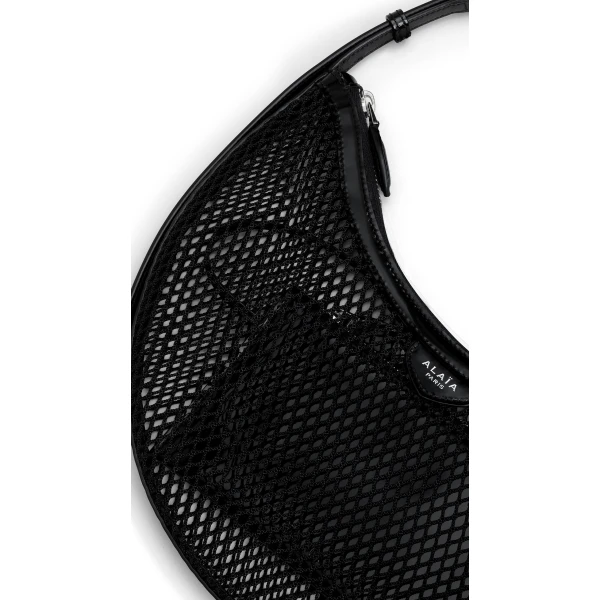 Alaïa One Piece Demi Lune Bag In Fishnet - Alaia Bags - Laser Cut Luxury - Shop at Luxury Shoes 