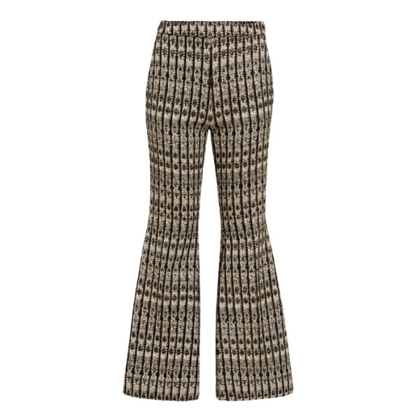 Giambattista Valli Optical Bouclé Flared Pants - Giambattista Valli Pants - Romantic Couture - Shop at Luxury Shoes 