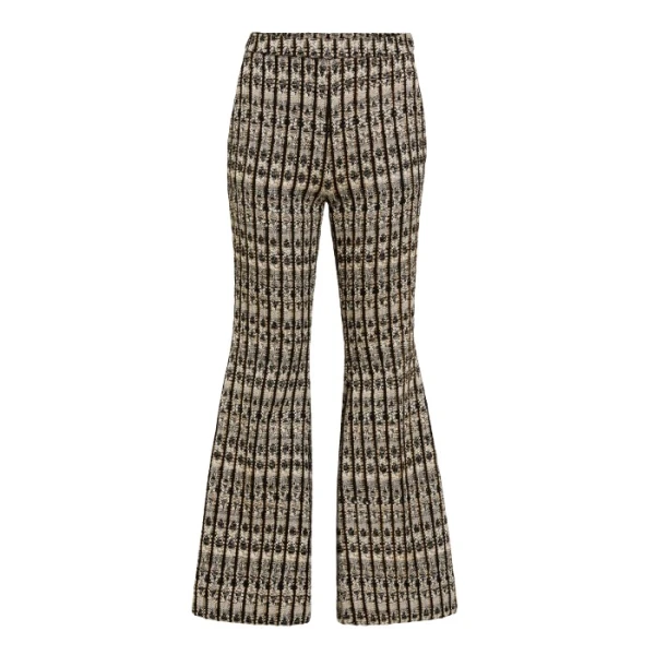 Giambattista Valli Optical Bouclé Flared Pants - Giambattista Valli Pants - Romantic Couture - Shop at Luxury Shoes 