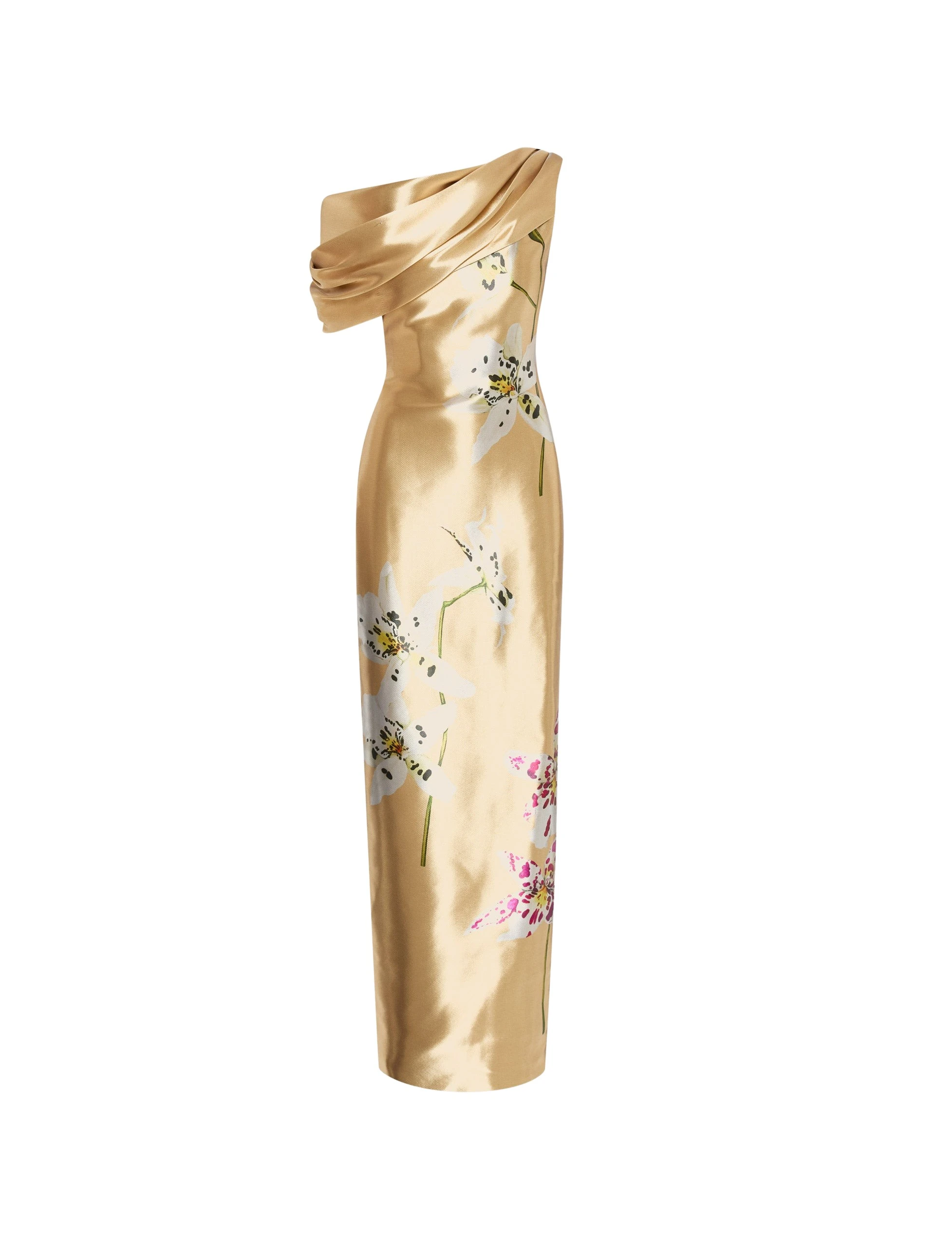 Orchid-Gold-Metal-Organza-Gown-Oscar-de-la-Renta-Dresses17619_nobg Oscar de la Renta Orchid Gold Metal Organza Gown - Oscar de la Renta Dresses - American Couture - Shop at Luxury Shoes