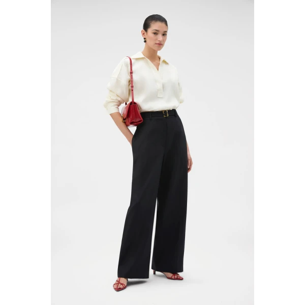 Oroton Belt Detail Pant - Oroton Pants - Australian Heritage Luxury - Shop at Luxury Shoes 