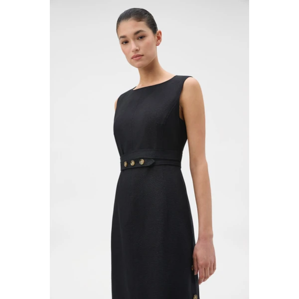 Oroton Button Detail Dress - Oroton Dresses - Australian Heritage Luxury - Shop at Luxury Shoes 