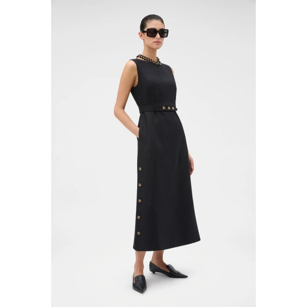Oroton Button Detail Dress - Oroton Dresses - Australian Heritage Luxury - Shop at Luxury Shoes 