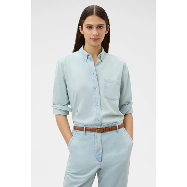 Oroton Chambray Shirt - Oroton Tops - Australian Heritage Luxury - Shop at Luxury Shoes 