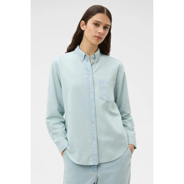 Oroton Chambray Shirt - Oroton Tops - Australian Heritage Luxury - Shop at Luxury Shoes 