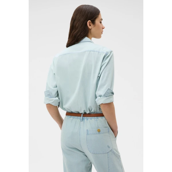 Oroton Chambray Shirt - Oroton Tops - Australian Heritage Luxury - Shop at Luxury Shoes 