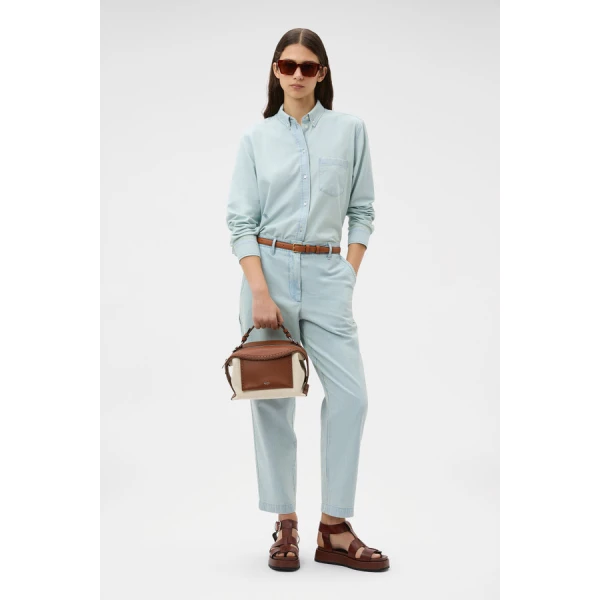 Oroton Chambray Shirt - Oroton Tops - Australian Heritage Luxury - Shop at Luxury Shoes 