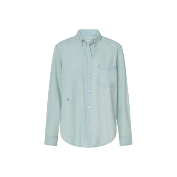 Oroton Chambray Shirt - Oroton Tops - Australian Heritage Luxury - Shop at Luxury Shoes 
