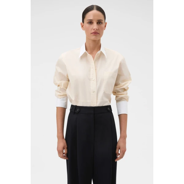 Oroton Crisp Poplin Shirt - Oroton Tops - Australian Heritage Luxury - Shop at Luxury Shoes 