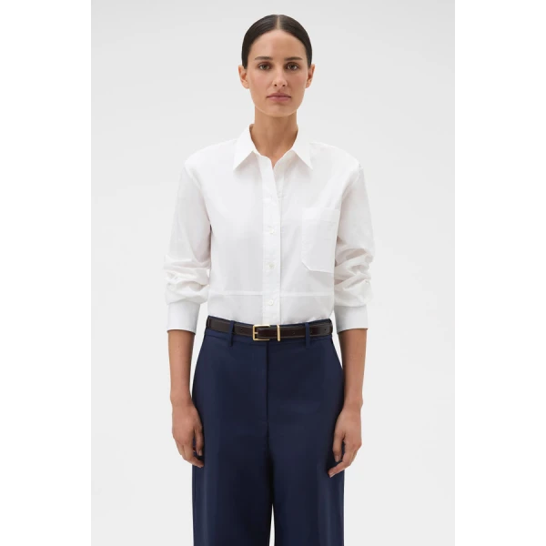 Oroton Crisp Poplin Shirt - Oroton Tops - Australian Heritage Luxury - Shop at Luxury Shoes 