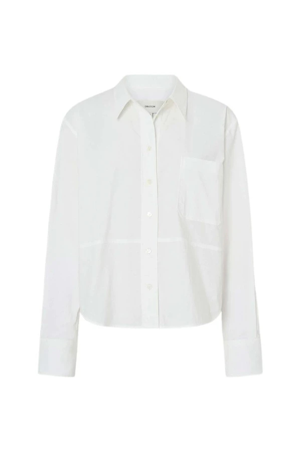 Oroton-Crisp-Poplin-Shirt61646_nobg Oroton Crisp Poplin Shirt - Oroton Tops - Australian Heritage Luxury - Shop at Luxury Shoes