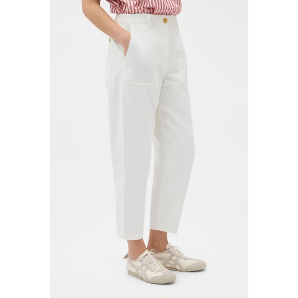 Oroton Curved Leg Pant - Oroton Pants - Australian Heritage Luxury - Shop at Luxury Shoes 