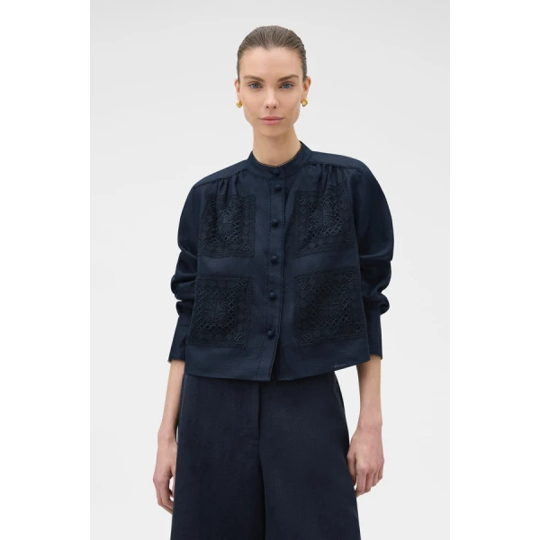 Oroton Doilie Detail Top - Oroton Tops - Australian Heritage Luxury - Shop at Luxury Shoes 