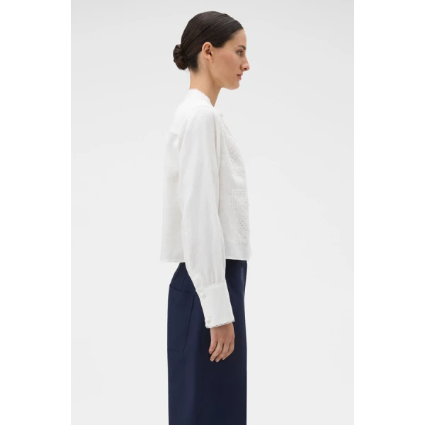 Oroton Doilie Detail Top - Oroton Tops - Australian Heritage Luxury - Shop at Luxury Shoes 