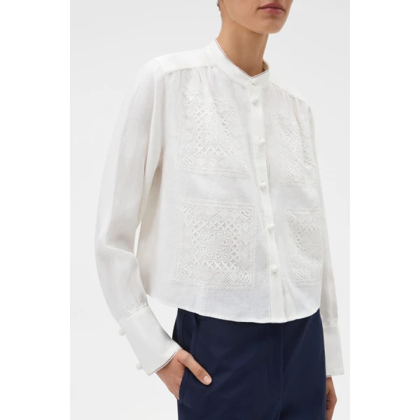 Oroton Doilie Detail Top - Oroton Tops - Australian Heritage Luxury - Shop at Luxury Shoes 