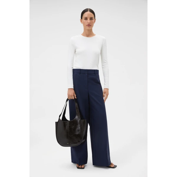 Oroton Eve Fine Rib Tee - Oroton Tops - Australian Heritage Luxury - Shop at Luxury Shoes 