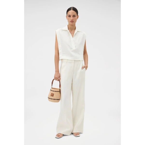 Oroton Flat Front Pant - Oroton Pants - Australian Heritage Luxury - Shop at Luxury Shoes 