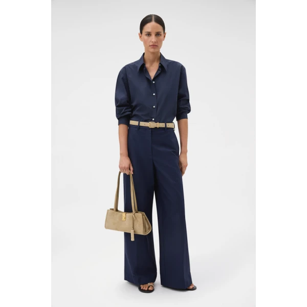 Oroton Flat Front Wide Leg Pant - Oroton Pants - Australian Heritage Luxury - Shop at Luxury Shoes 