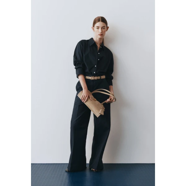 Oroton Flat Front Wide Leg Pant - Oroton Pants - Australian Heritage Luxury - Shop at Luxury Shoes 