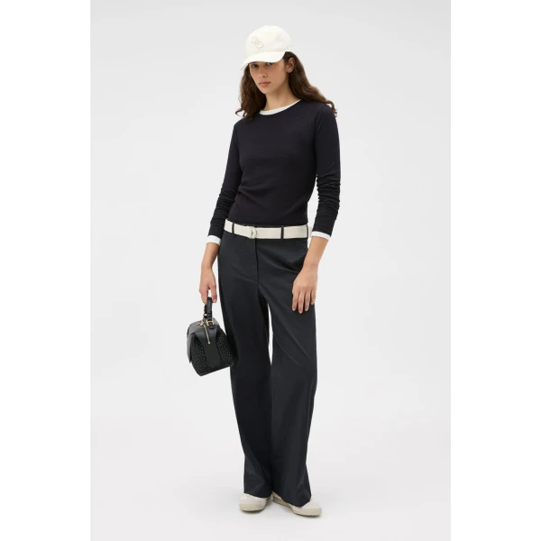 Oroton Folk Straight Leg Pant - Oroton Pants - Australian Heritage Luxury - Shop at Luxury Shoes 