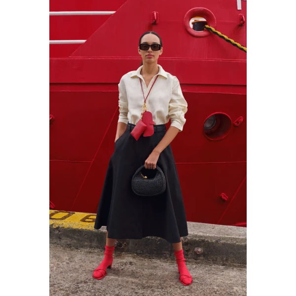 Oroton Half Placket Tunic - Oroton Tops - Australian Heritage Luxury - Shop at Luxury Shoes 