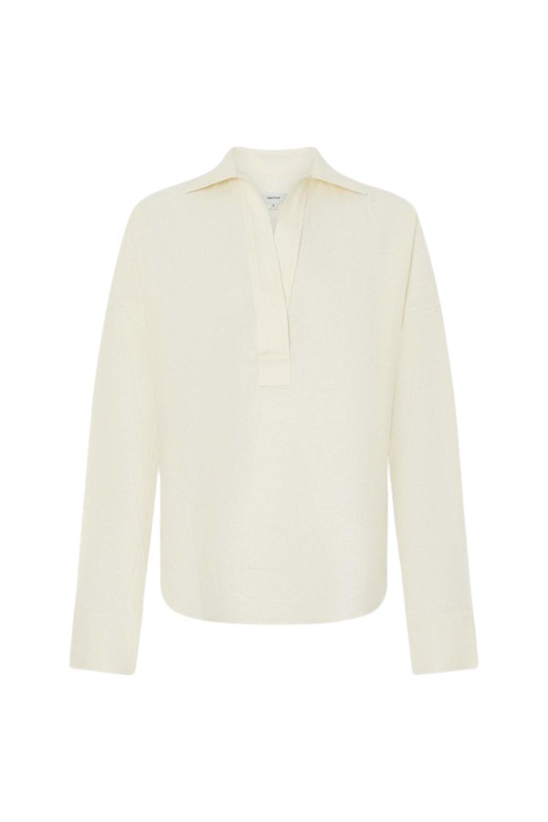 Oroton Half Placket Tunic - Oroton Tops - Australian Heritage Luxury - Shop at Luxury Shoes 