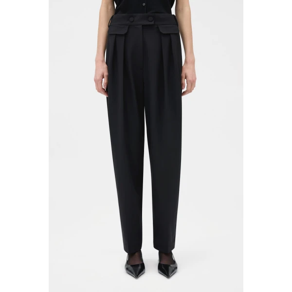 Oroton High Waist Pleat Pant - Oroton Pants - Australian Heritage Luxury - Shop at Luxury Shoes 