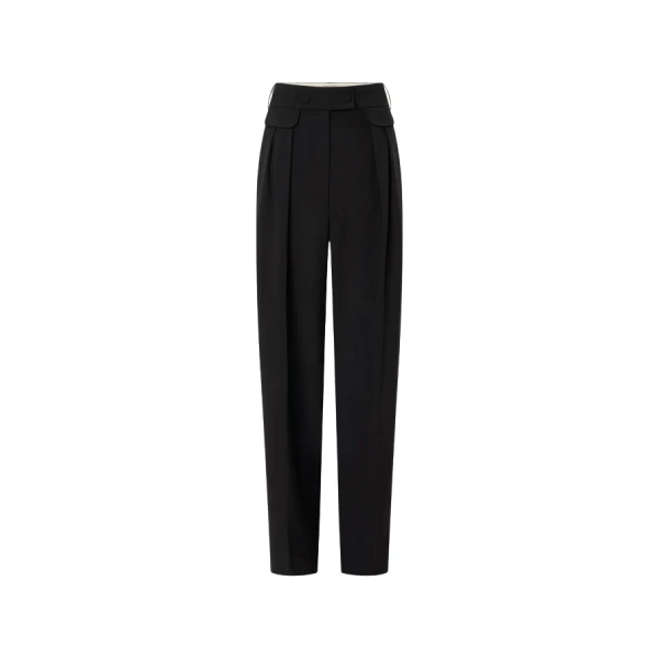 Oroton High Waist Pleat Pant - Oroton Pants - Australian Heritage Luxury - Shop at Luxury Shoes 
