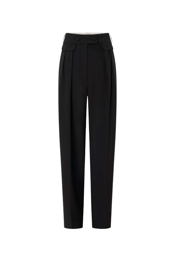 Oroton High Waist Pleat Pant - Oroton Pants - Australian Heritage Luxury - Shop at Luxury Shoes 