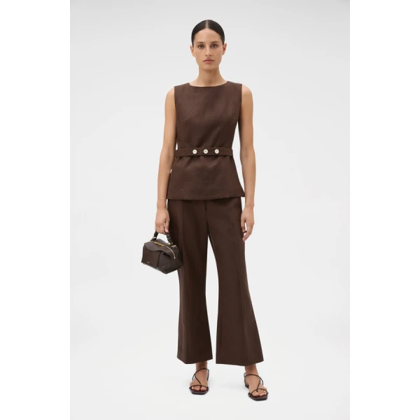 Oroton Kick Flare Cropped Pant - Oroton Pants - Australian Heritage Luxury - Shop at Luxury Shoes 