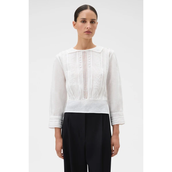 Oroton Lace Detail Blouse - Oroton Tops - Australian Heritage Luxury - Shop at Luxury Shoes 