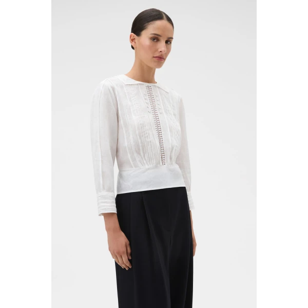 Oroton Lace Detail Blouse - Oroton Tops - Australian Heritage Luxury - Shop at Luxury Shoes 
