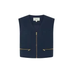 Oroton Pocket Detail Vest - Oroton Tops - Australian Heritage Luxury - Shop at Luxury Shoes 