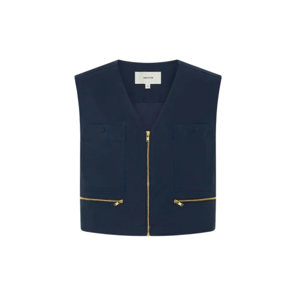 Oroton Pocket Detail Vest - Oroton Tops - Australian Heritage Luxury - Shop at Luxury Shoes 