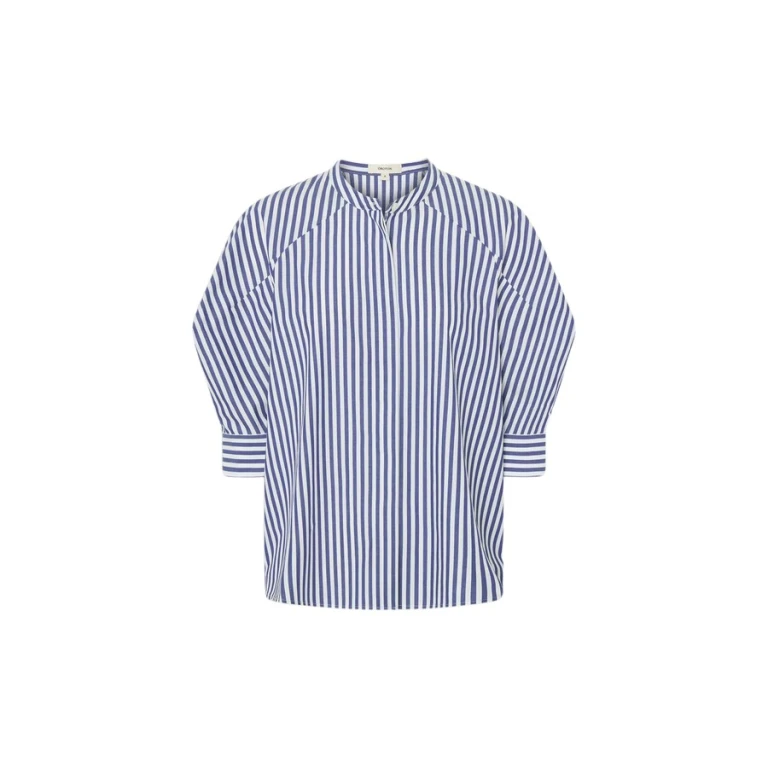 Oroton Sleeve Detail Stripe Shirt - Oroton Tops - Australian Heritage Luxury - Shop at Luxury Shoes 