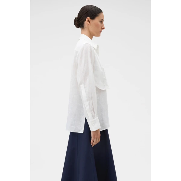 Oroton Stitch Detail Shirt - Oroton Tops - Australian Heritage Luxury - Shop at Luxury Shoes 