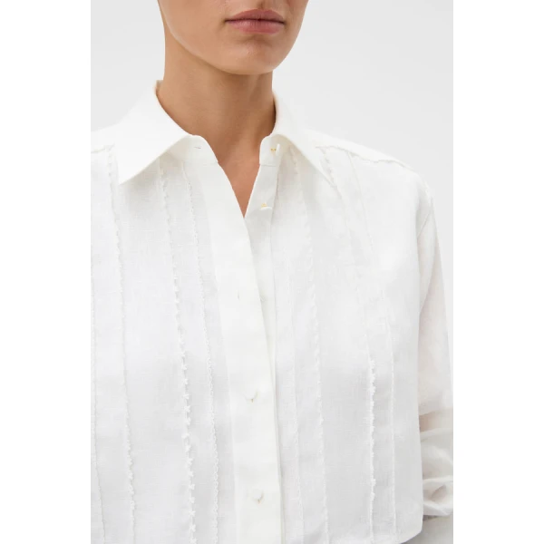 Oroton Stitch Detail Shirt - Oroton Tops - Australian Heritage Luxury - Shop at Luxury Shoes 