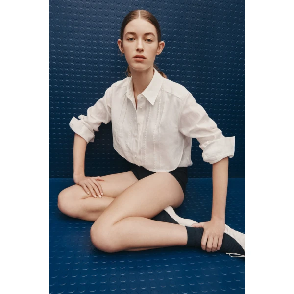 Oroton Stitch Detail Shirt - Oroton Tops - Australian Heritage Luxury - Shop at Luxury Shoes 