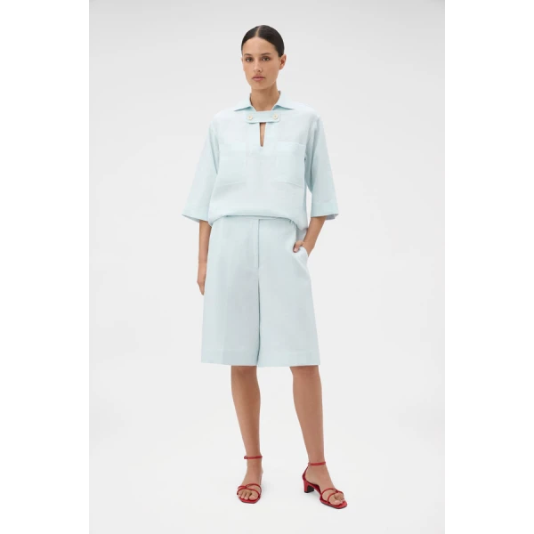 Oroton Tab Detail Culotte - Oroton Shorts - Australian Heritage Luxury - Shop at Luxury Shoes 