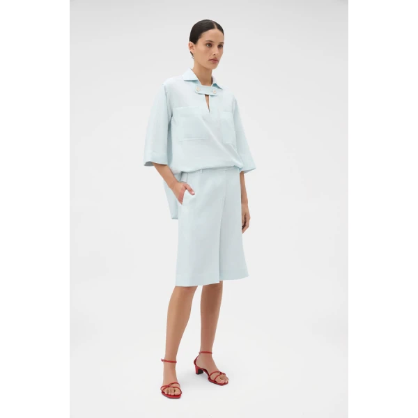 Oroton Tab Detail Culotte - Oroton Shorts - Australian Heritage Luxury - Shop at Luxury Shoes 